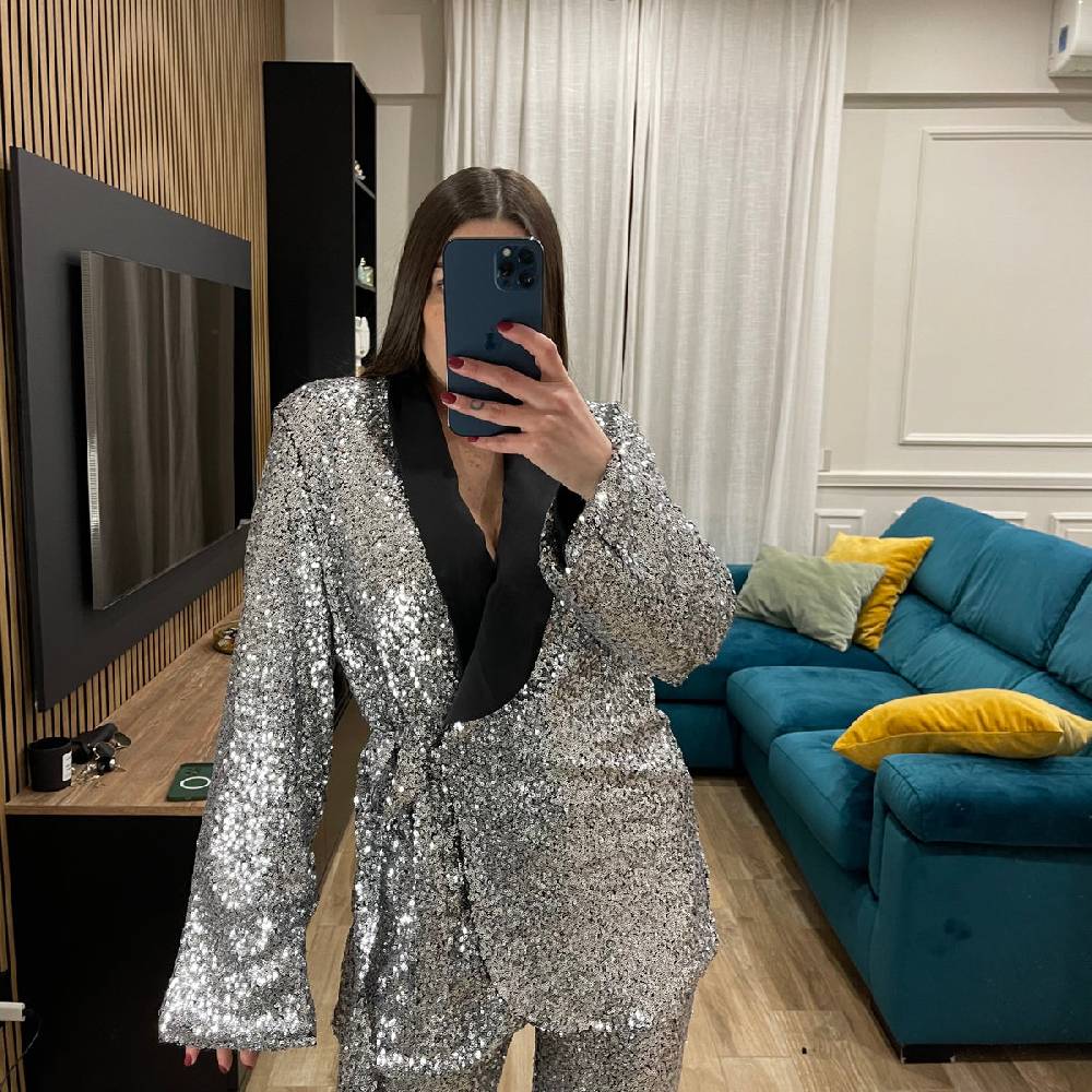Lovely Sisters Tailleur in paillettes Spedizione Gratuita
