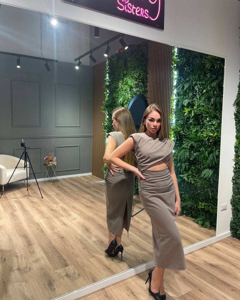 Lovely Sisters Abito Jessica fango Moda
