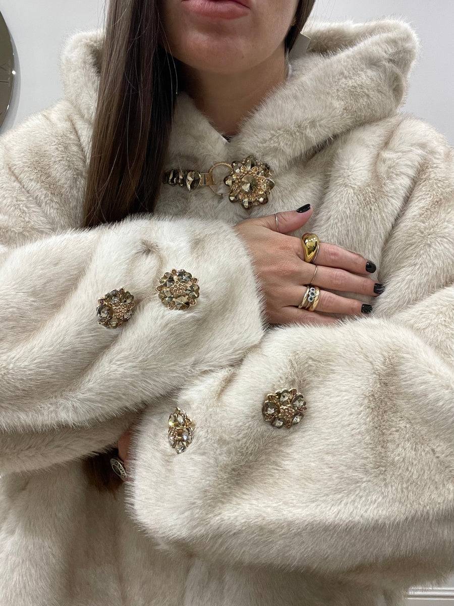 Lovely Sisters Pelliccia Morgana Beige Vendite Flash