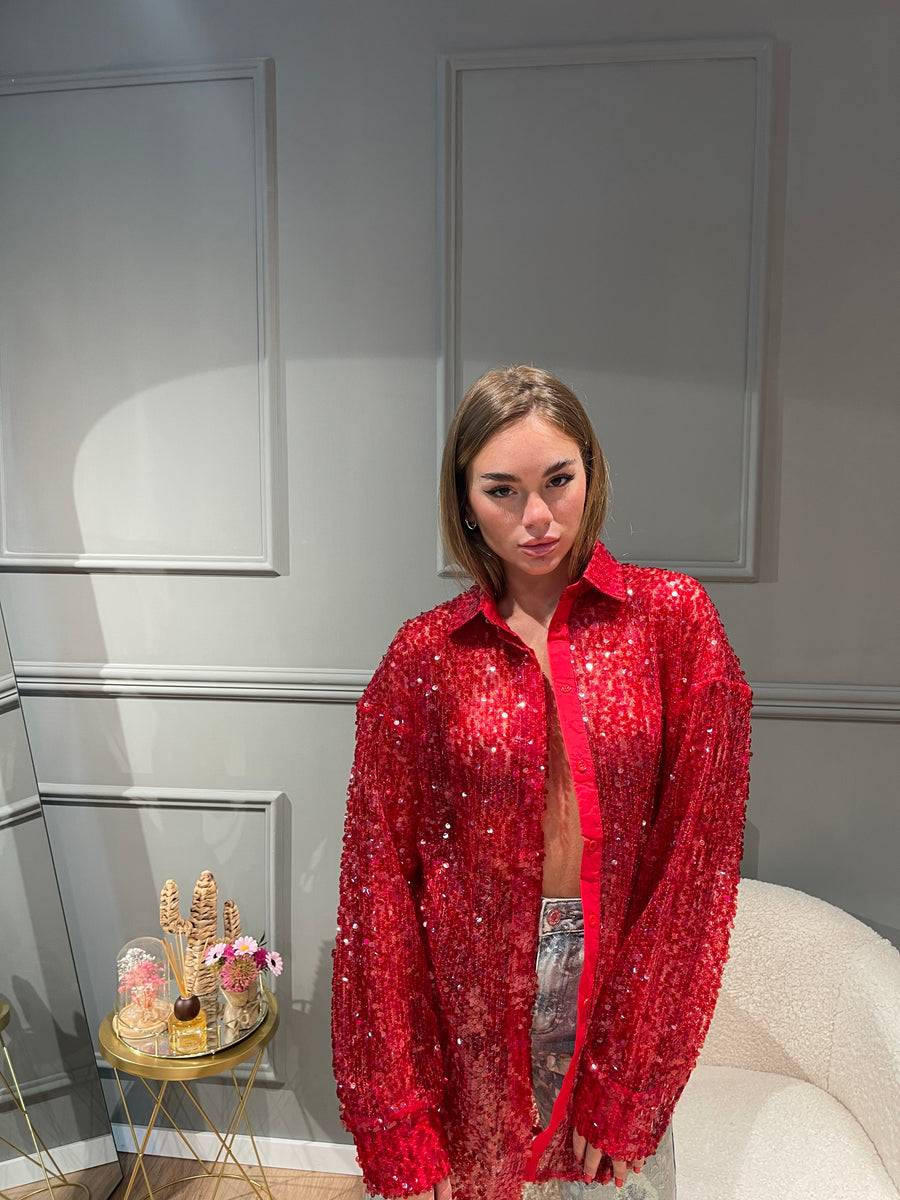 Lovely Sisters Camicia Nives rossa Offerta