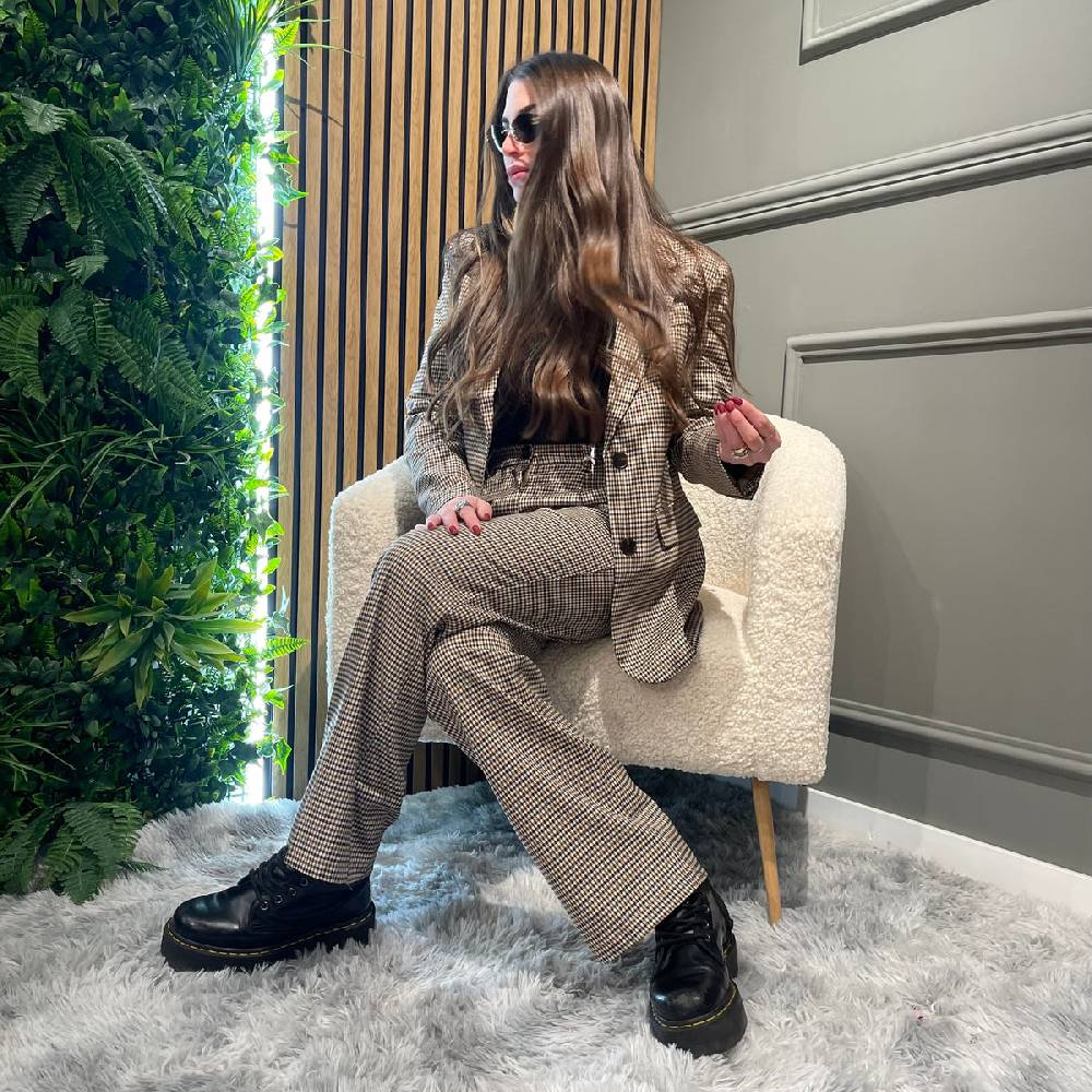 Lovely Sisters Pantalone a quadrettini Vendita