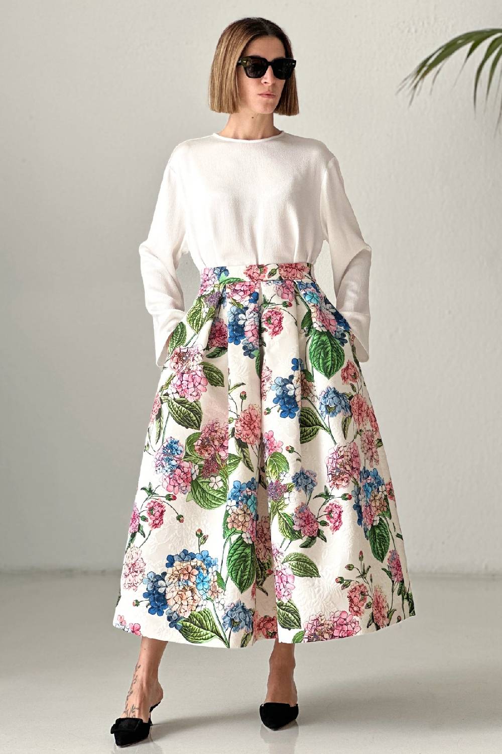 Lunatica Milano Gonna Hydrangeas Online
