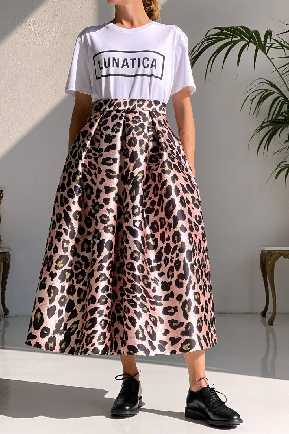Lunatica Milano Gonna midi Anima Pink Vendite Flash