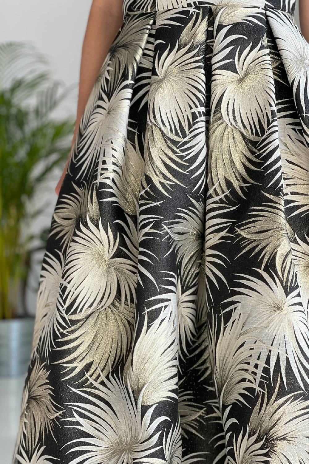 Lunatica Milano Abito Palm Black Sconto