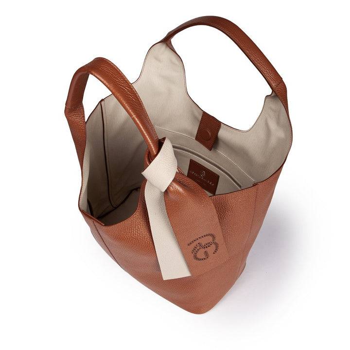 Roberta Gandolfi Maia Tote borsa hobo in pelle martellata Outlet