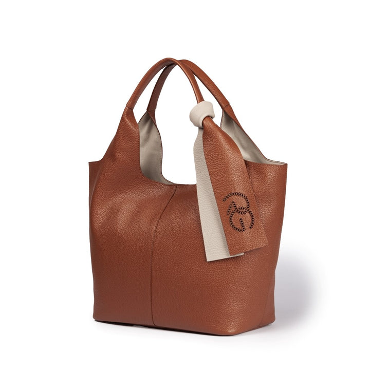 Roberta Gandolfi Maia Tote borsa hobo in pelle martellata Outlet