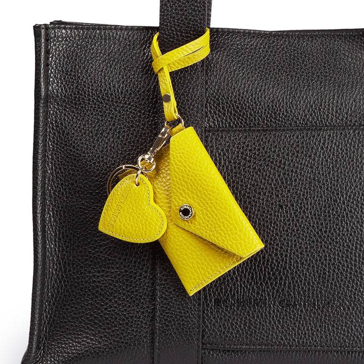 Roberta Gandolfi Tessa shopping in pelle con charms colorato e pratica tasca esterna Vendita Calda