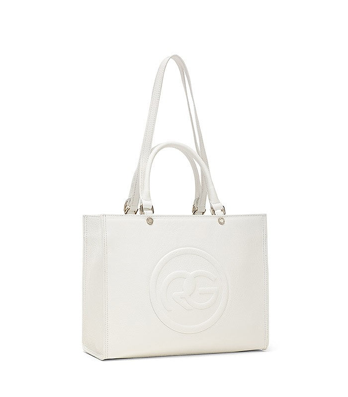 Roberta Gandolfi Roberta Pelle medium Borsa a mano in pelle con doppi spallacci per essere portata a spalla e tramezza In Linea