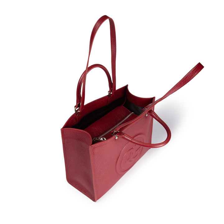 Roberta Gandolfi Roberta Pelle medium Borsa a mano in pelle con doppi spallacci per essere portata a spalla e tramezza Negozi Online