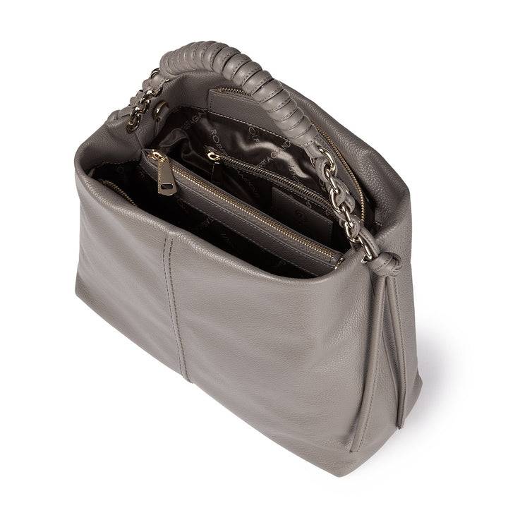 Roberta Gandolfi Amina large borsa a mano in pelle con manico tubolare fasciato e tracolla staccabile Promozione Limitata
