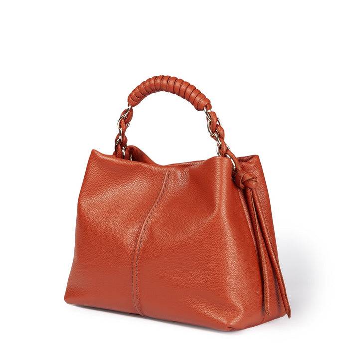 Roberta Gandolfi Amina small borsa a mano in pelle con manico tubolare fasciato e tracolla staccabile Fino Al -60%