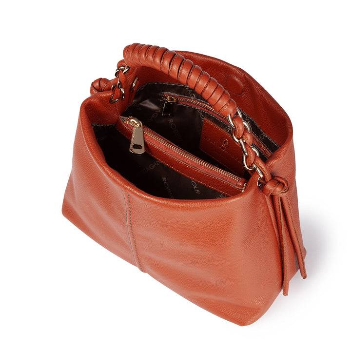 Roberta Gandolfi Amina small borsa a mano in pelle con manico tubolare fasciato e tracolla staccabile Fino Al -60%