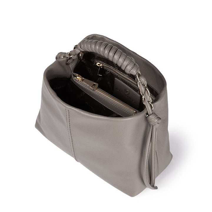 Roberta Gandolfi Amina small borsa a mano in pelle con manico tubolare fasciato e tracolla staccabile Shopping Online