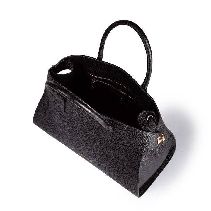 Roberta Gandolfi Elodie bowling medium borsa a mano in pelle con tracolla staccabile e regolabile Outlet