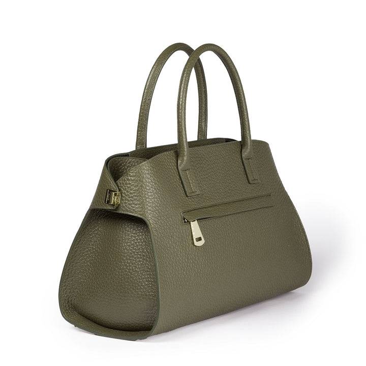 Roberta Gandolfi Elodie bowling medium borsa a mano in pelle con tracolla staccabile e regolabile In Vendita