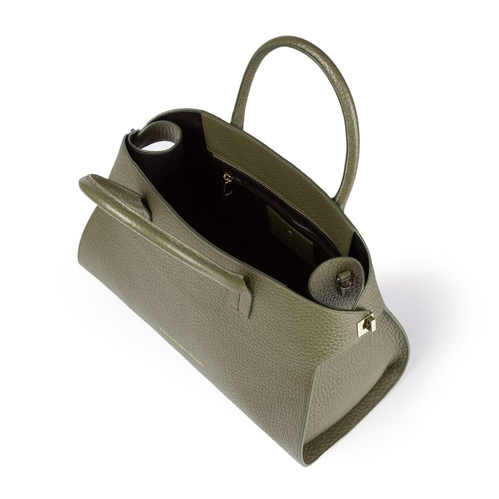Roberta Gandolfi Elodie bowling medium borsa a mano in pelle con tracolla staccabile e regolabile In Vendita