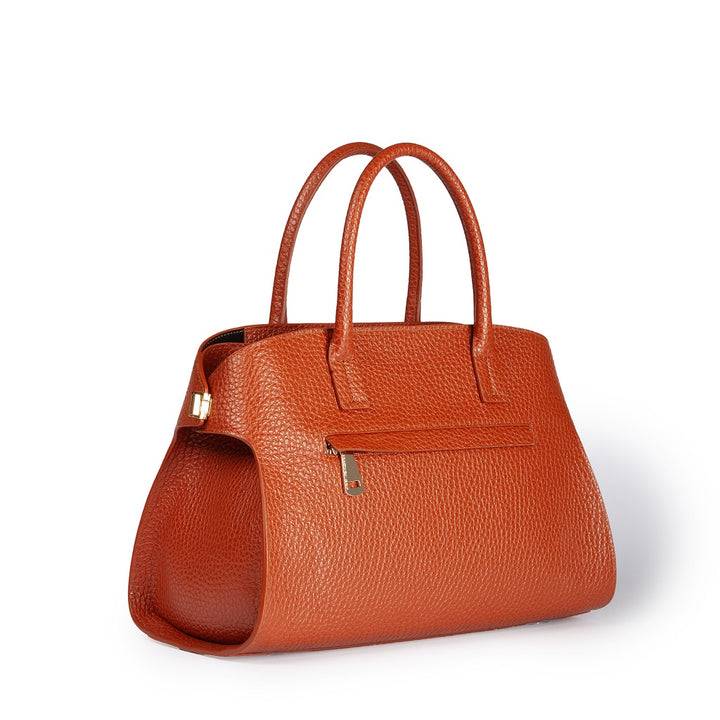 Roberta Gandolfi Elodie bowling medium borsa a mano in pelle con tracolla staccabile e regolabile Saldi