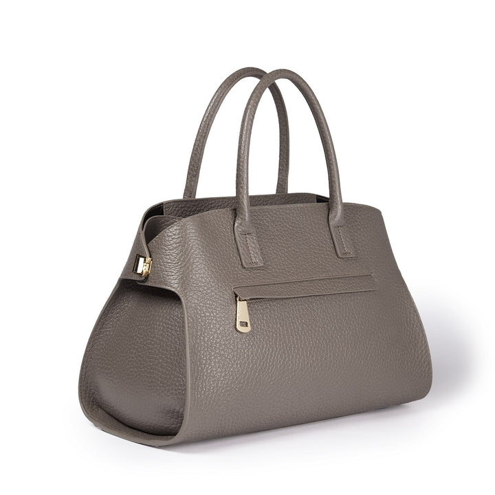 Roberta Gandolfi Elodie bowling medium borsa a mano in pelle con tracolla staccabile e regolabile Offerte