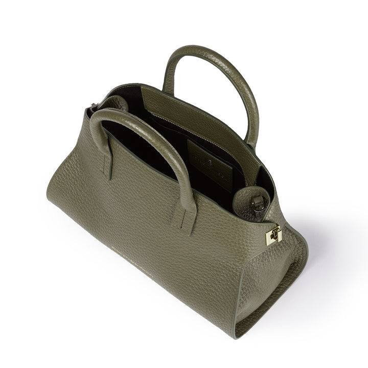 Roberta Gandolfi Elodie bowling small borsa a mano in pelle con tracolla staccabile e regolabile Vendita Calda