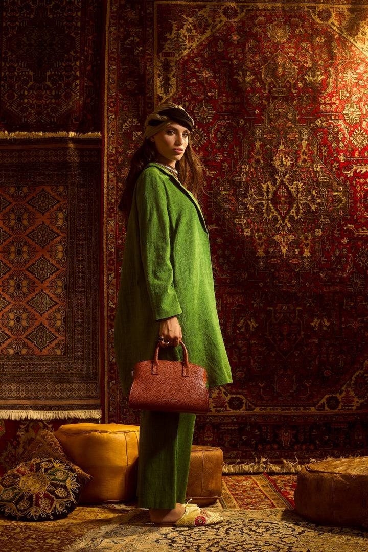 Roberta Gandolfi Elodie bowling small borsa a mano in pelle con tracolla staccabile e regolabile Vendita Economica