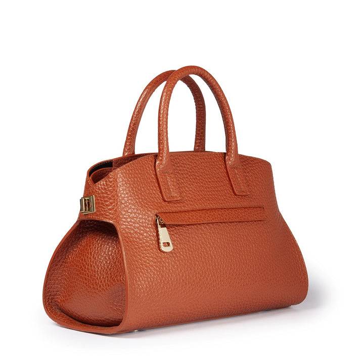 Roberta Gandolfi Elodie bowling small borsa a mano in pelle con tracolla staccabile e regolabile Vendita Economica