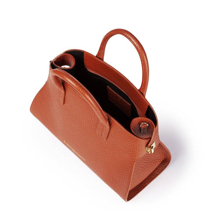 Roberta Gandolfi Elodie bowling small borsa a mano in pelle con tracolla staccabile e regolabile Vendita Economica