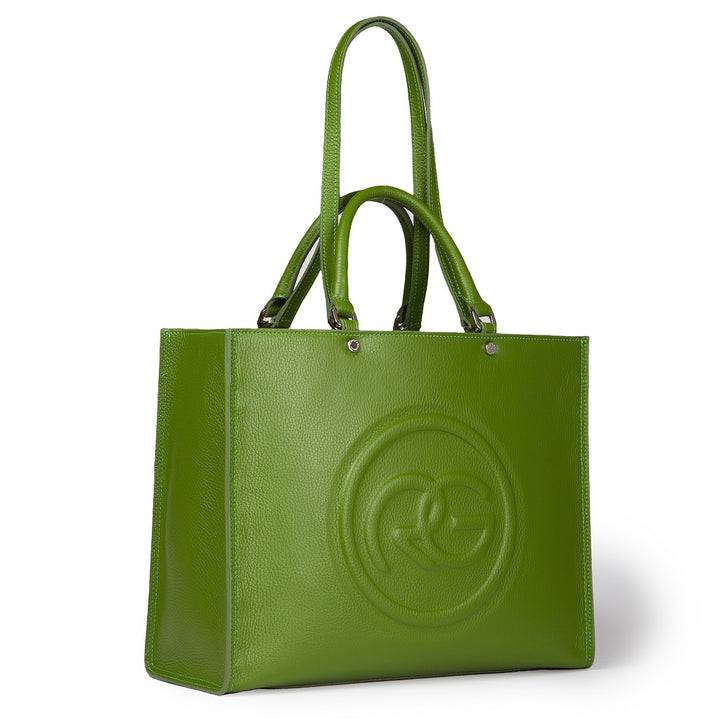 Roberta Gandolfi Roberta Pelle Large Borsa a mano in pelle con doppi spallacci per essere portata a spalla e tramezza Italia