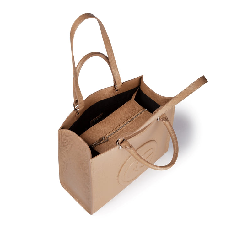 Roberta Gandolfi Roberta Pelle medium Borsa a mano in pelle con doppi spallacci per essere portata a spalla e tramezza 2025