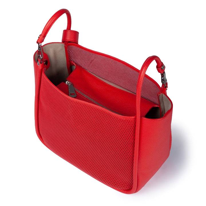 Roberta Gandolfi Yuma medium 3 in 1 borsa a mano in pelle trasformabile con tracolla staccabile Nuovo