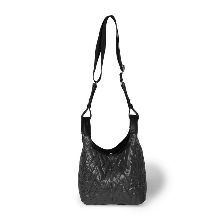 Roberta Gandolfi Joy Puffy borsa trasformabile 5 modelli in 1 in tessuto antigoccia finiture in pelle di vitello e tracolla staccabile Qualità