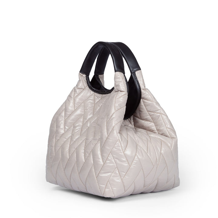 Roberta Gandolfi Joy Puffy borsa trasformabile 5 modelli in 1 in tessuto antigoccia finiture in pelle di vitello e tracolla staccabile Vendita