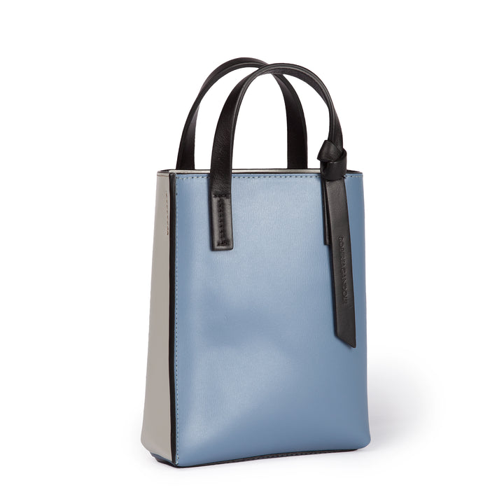 Roberta Gandolfi Cinzia Mini bag in pelle bicolor e tracolla staccabile Spedizione Gratuita