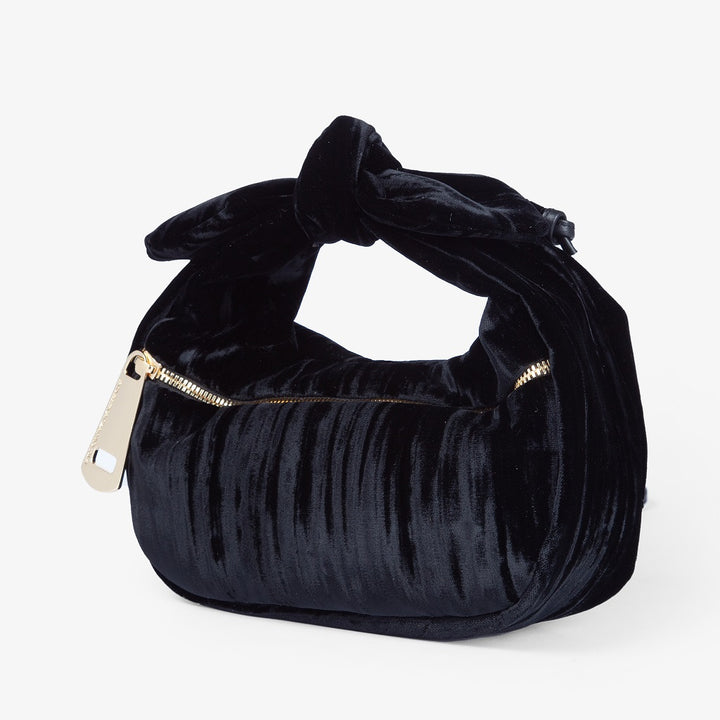 Roberta Gandolfi Bunny Velvet borsa a mano con tracolla staccabile in velluto plissè Offerta