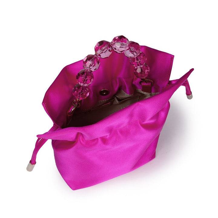 Roberta Gandolfi Sirenetta Tulip mini secchiello in raso di seta e manico gioiello Hotsell