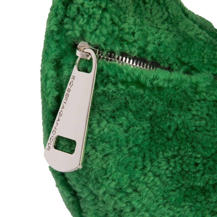 Roberta Gandolfi Bunny Teddy mini bag in shearling con tracolla in pelle staccabile Negozio