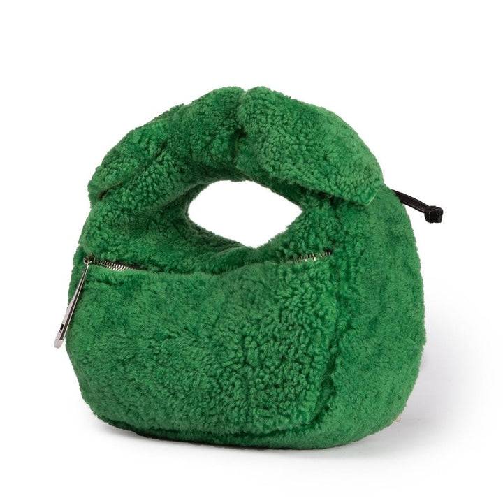 Roberta Gandolfi Bunny Teddy mini bag in shearling con tracolla in pelle staccabile Negozio
