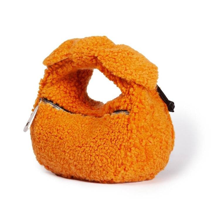 Roberta Gandolfi Bunny Teddy mini bag in shearling con tracolla in pelle staccabile In Saldo