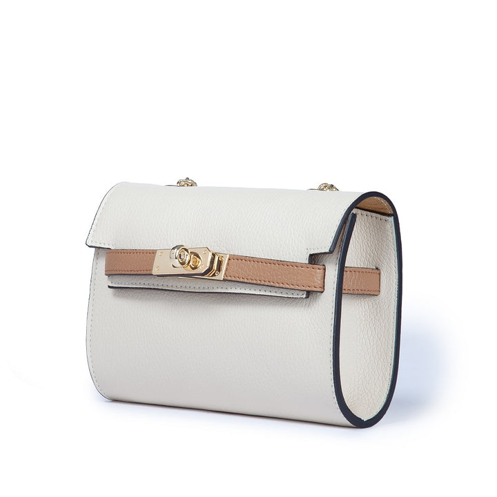 Roberta Gandolfi Chiara tracollina crossbody con chiusura girello e tracolla in catena Promozione
