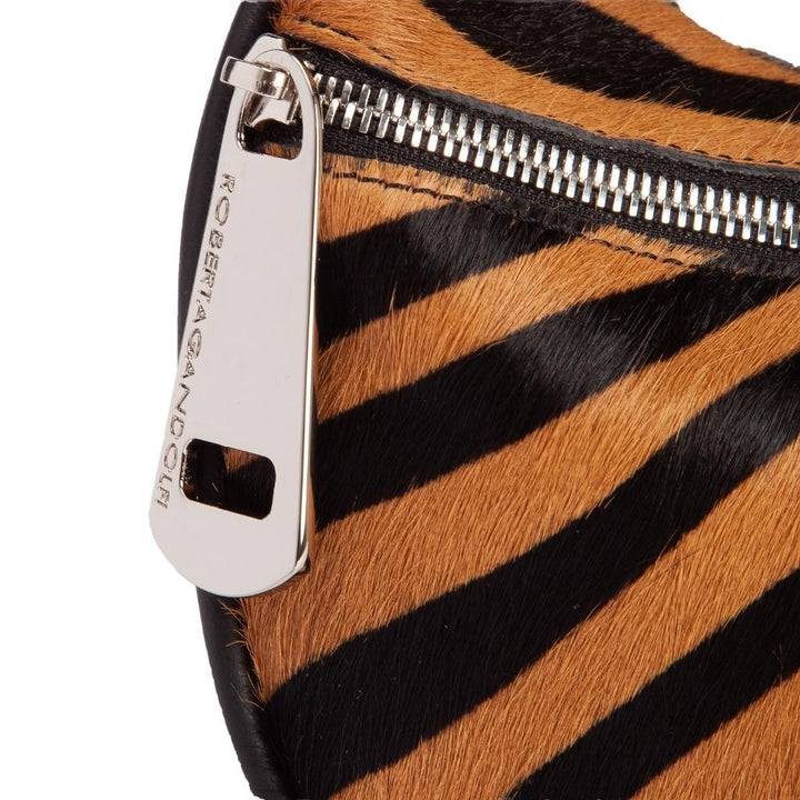 Roberta Gandolfi Bunny Pony mini bag in pony stampa animalier e finiture in pelle di vitello con tracolla staccabile Soddisfazione Garantita
