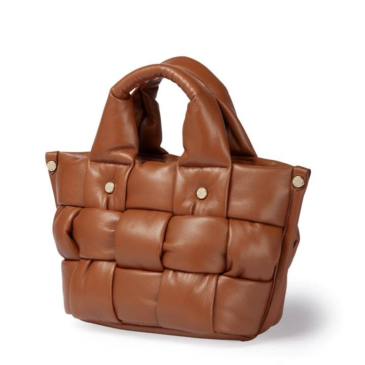 Roberta Gandolfi Greta Mini Nappa borsa in soffice pelle di agnello imbottita ed intrecciata a mano Economico