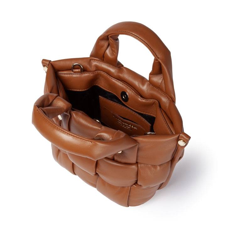 Roberta Gandolfi Greta Mini Nappa borsa in soffice pelle di agnello imbottita ed intrecciata a mano Economico