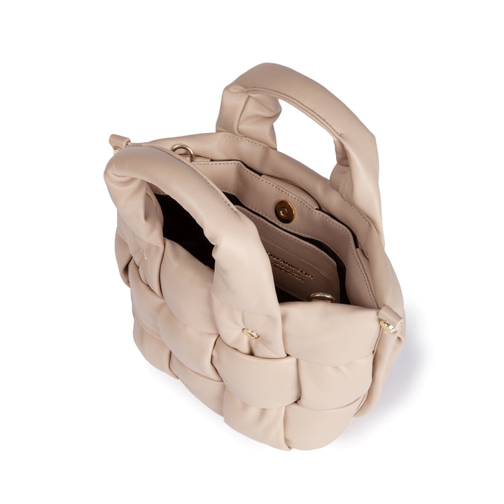 Roberta Gandolfi Greta Mini Nappa borsa in soffice pelle di agnello imbottita ed intrecciata a mano Vendita Calda