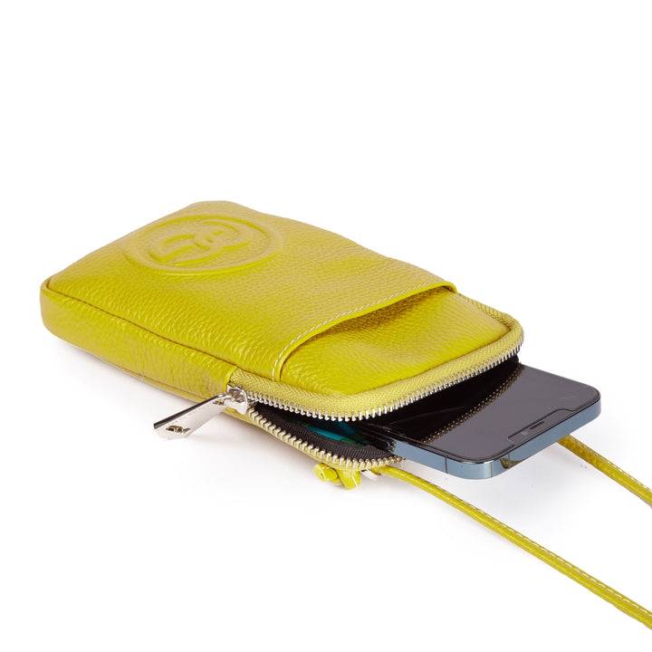 Roberta Gandolfi RG Phone holder in pelle di vitello con tracolla staccabile e regolabile Saldi Di Fabbrica