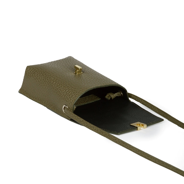 Roberta Gandolfi Elodie minibag and phoneholder in pelle con pratica tasca esterna e tracolla regolabile In Saldo