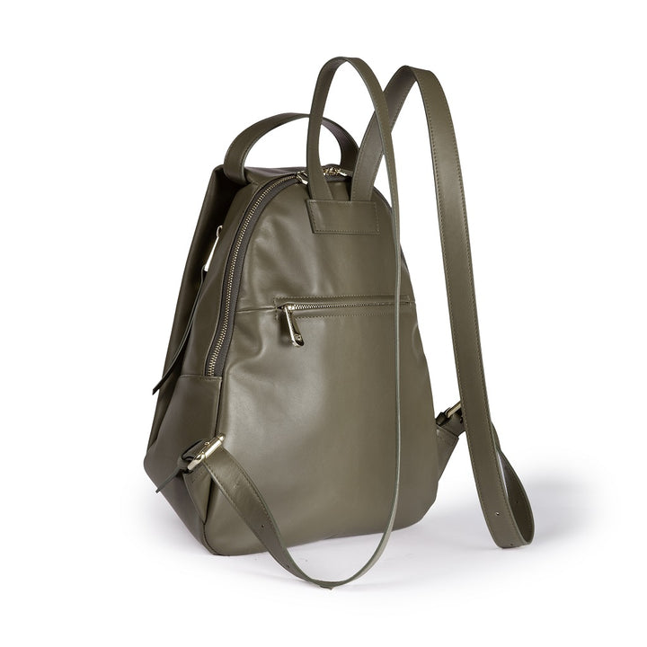 Roberta Gandolfi Micol Backpack in vitello liscio multitasche Nuovo
