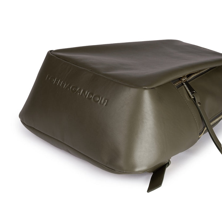 Roberta Gandolfi Micol Backpack in vitello liscio multitasche Nuovo