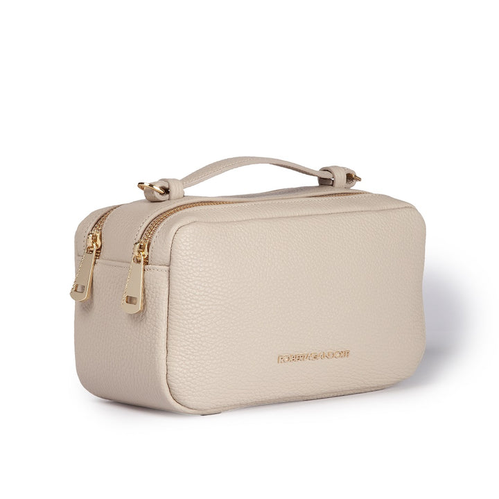 Roberta Gandolfi Brigida camera borsa in pelle con doppio scomparto e tracolla in catena dorata con spallaccio protettivo in pelle Fino Al -60%