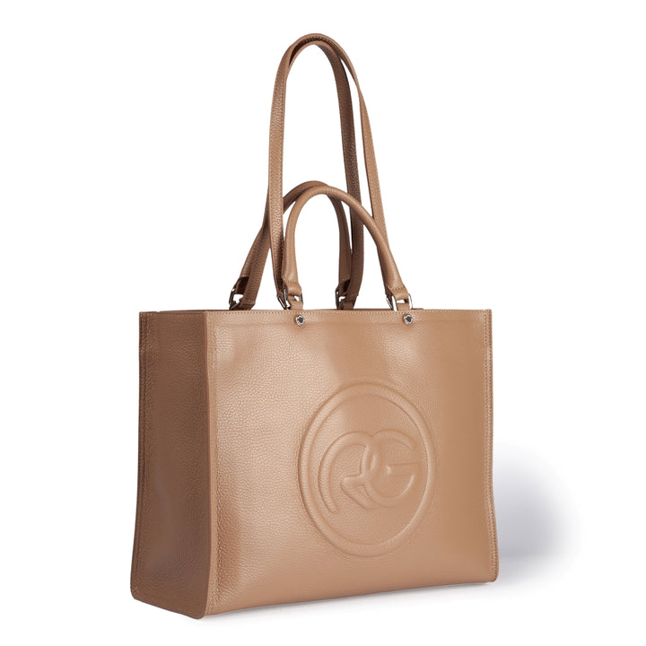 Roberta Gandolfi Roberta Pelle Large Borsa a mano in pelle con doppi spallacci per essere portata a spalla e tramezza Offerta