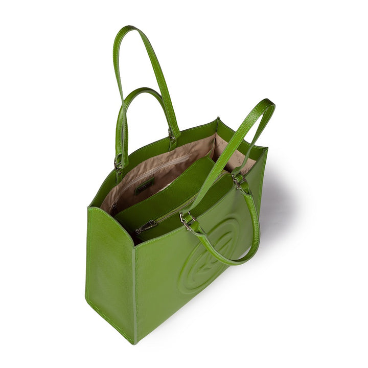 Roberta Gandolfi Roberta Pelle Large Borsa a mano in pelle con doppi spallacci per essere portata a spalla e tramezza Economico