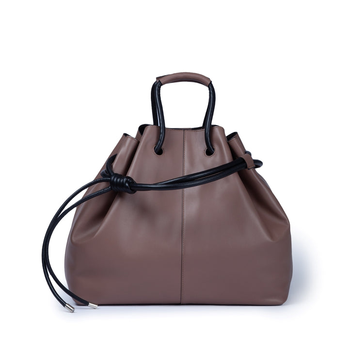 Roberta Gandolfi Gisella Large borsa con doppia portabilità mano o spalla in morbido vitello Vendita
